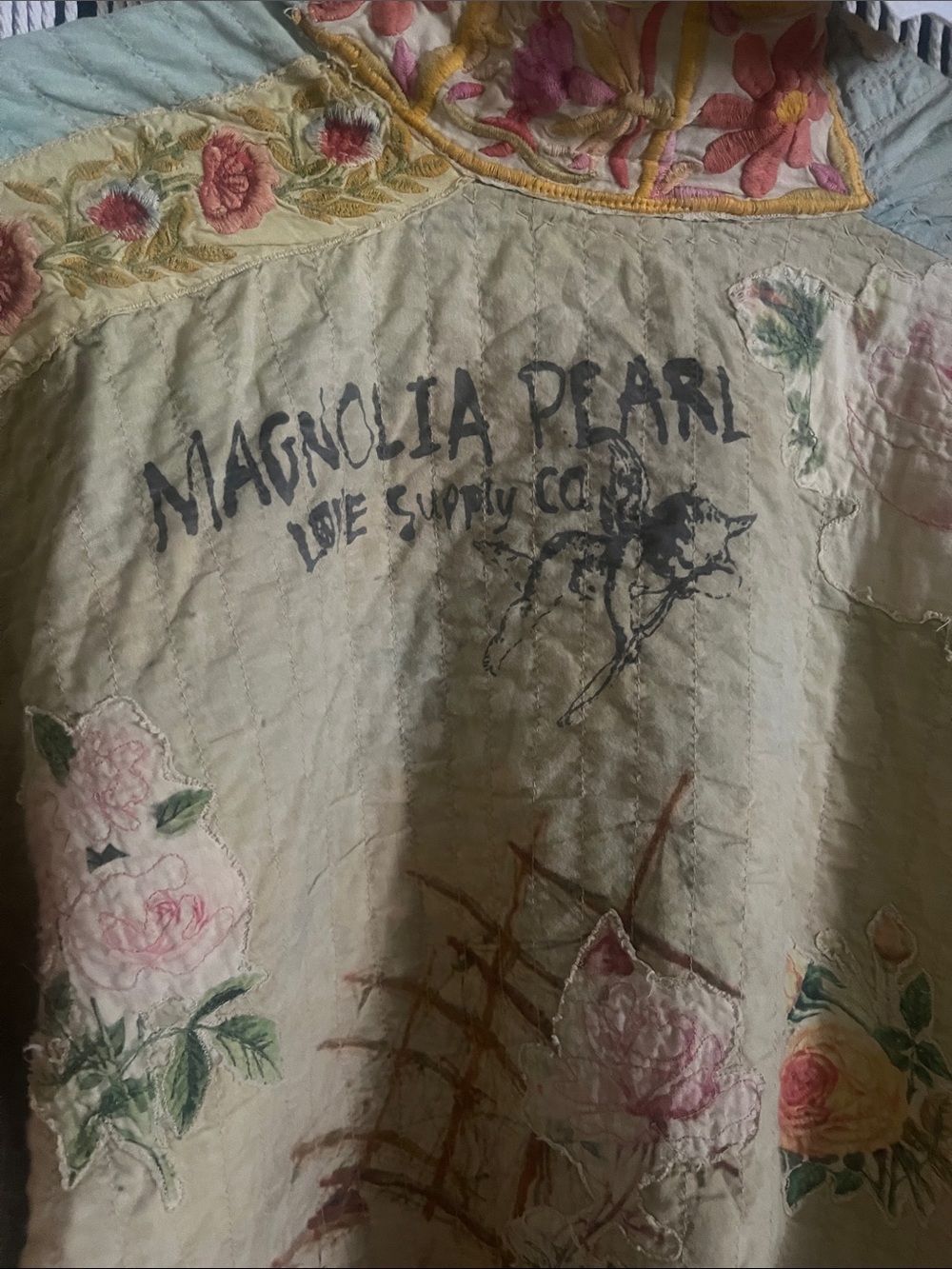 Magnolia Pearl Mint Sage Floral Kimono Jacket - Picture 13 of 16